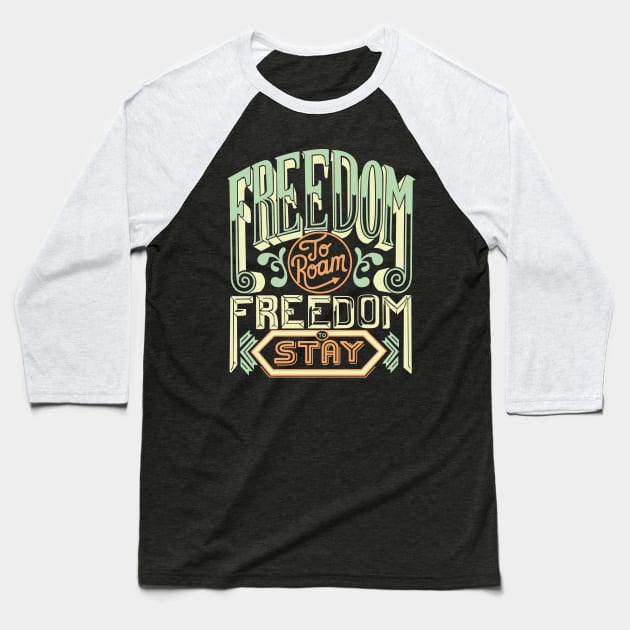 Freedom shirt | Liberty Freedom quote Inspirational Shirt Baseball T-Shirt by OutfittersAve